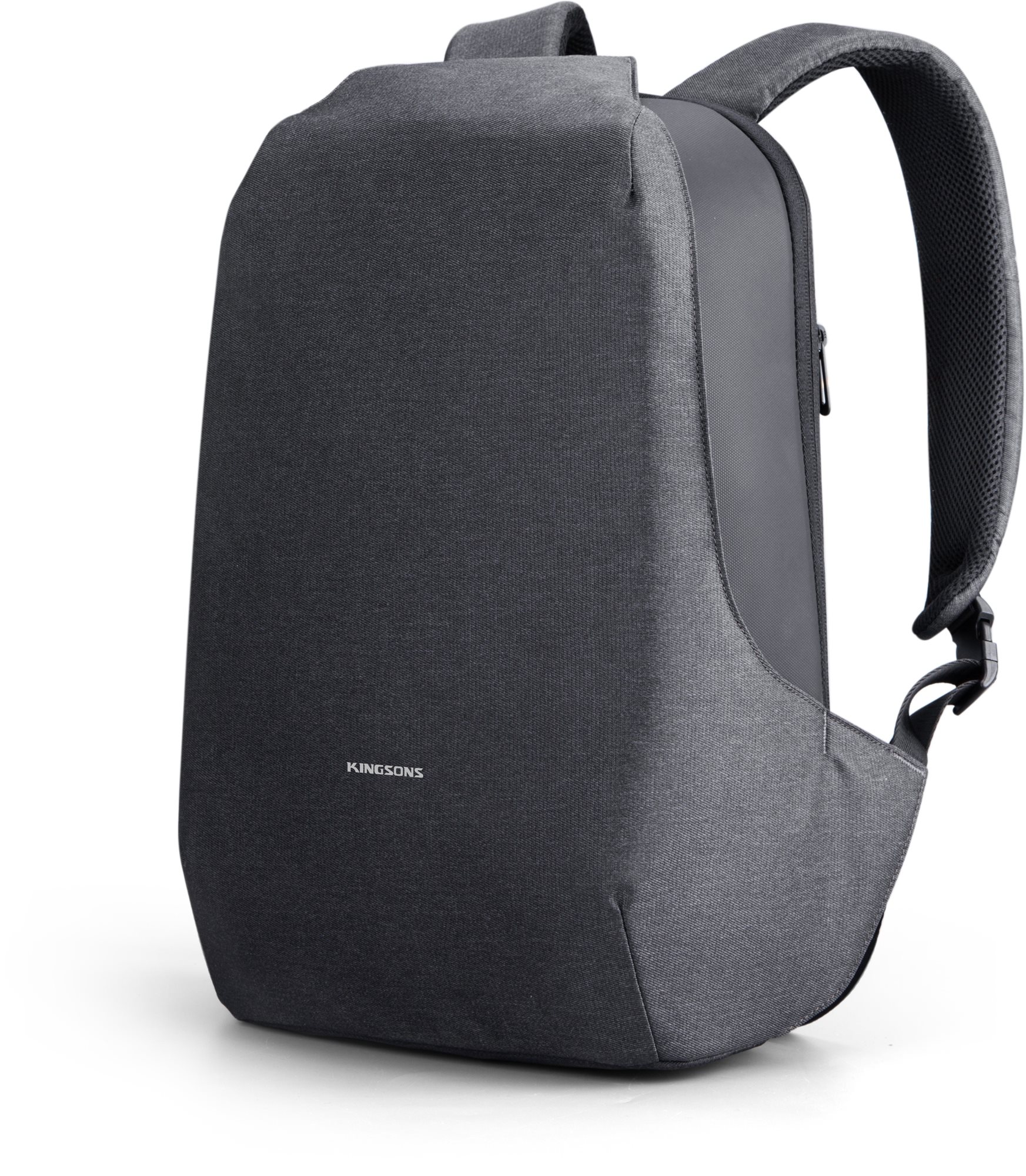 Kingsons Anti-theft Backpack 15,6", fekete Laptop hátizsák