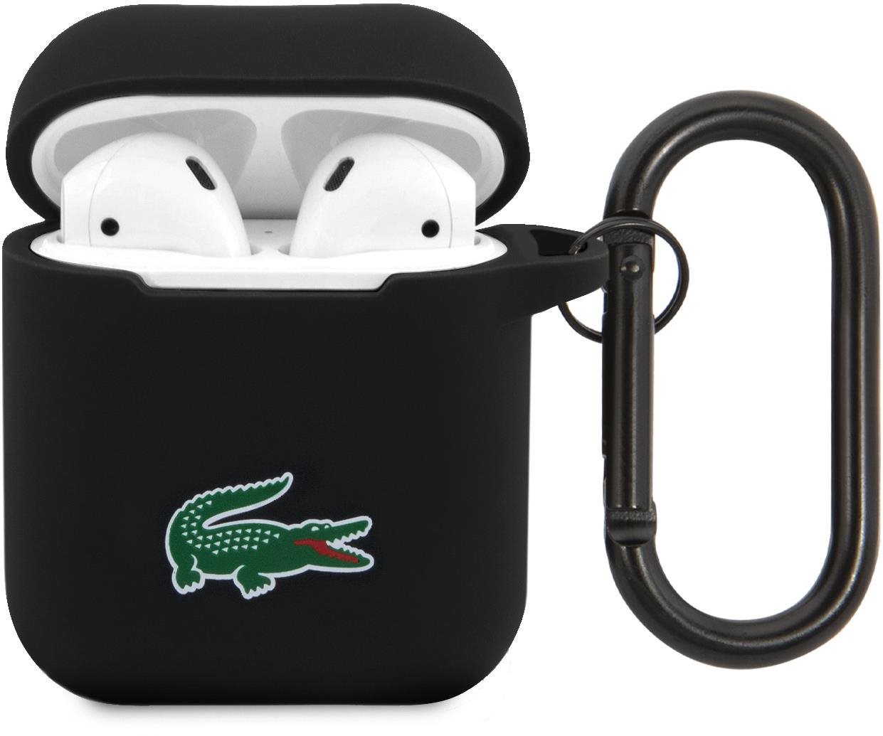 Lacoste Liquid Silicone Croc Logo AirPods 1/2 Black tok Fülhallgató...