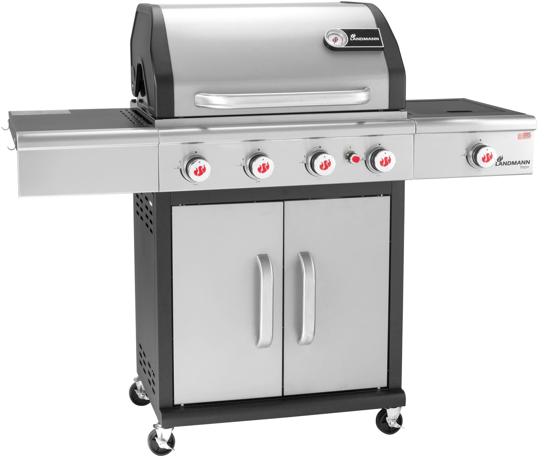 Landmann plynový gril TRITON PTS 4.1 (15 kW), stříbrný Gril