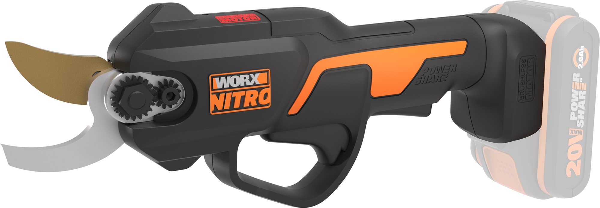 Worx 25mm Cordless Pruner Shears 20V (akku nélkül) Ágvágó