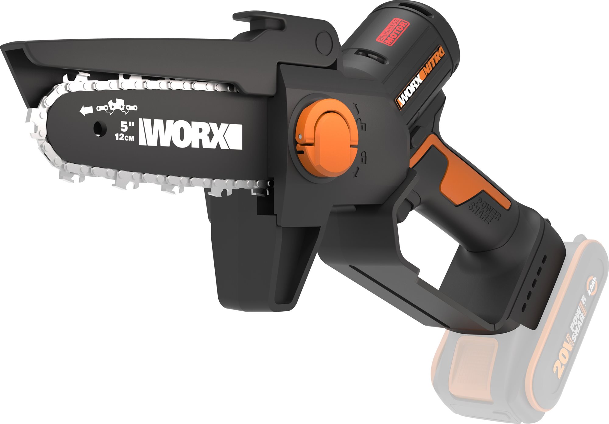 Worx Cordless BL One hand Pruning saw 20 V (bez aku) Vyvetvovacia...