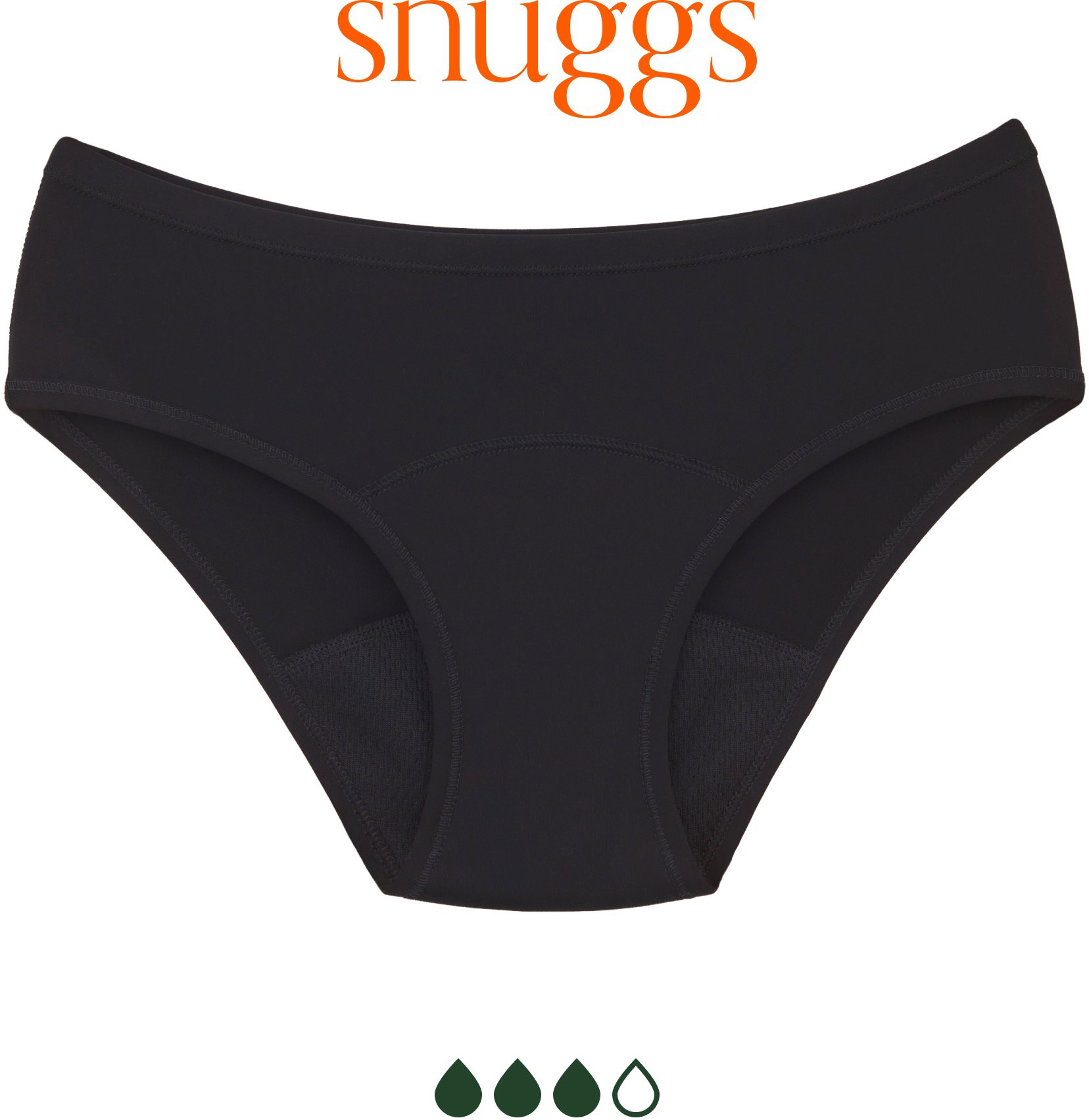 SNUGGS Na silnú menštruáciu, veľ. S Menštruačné nohavičky