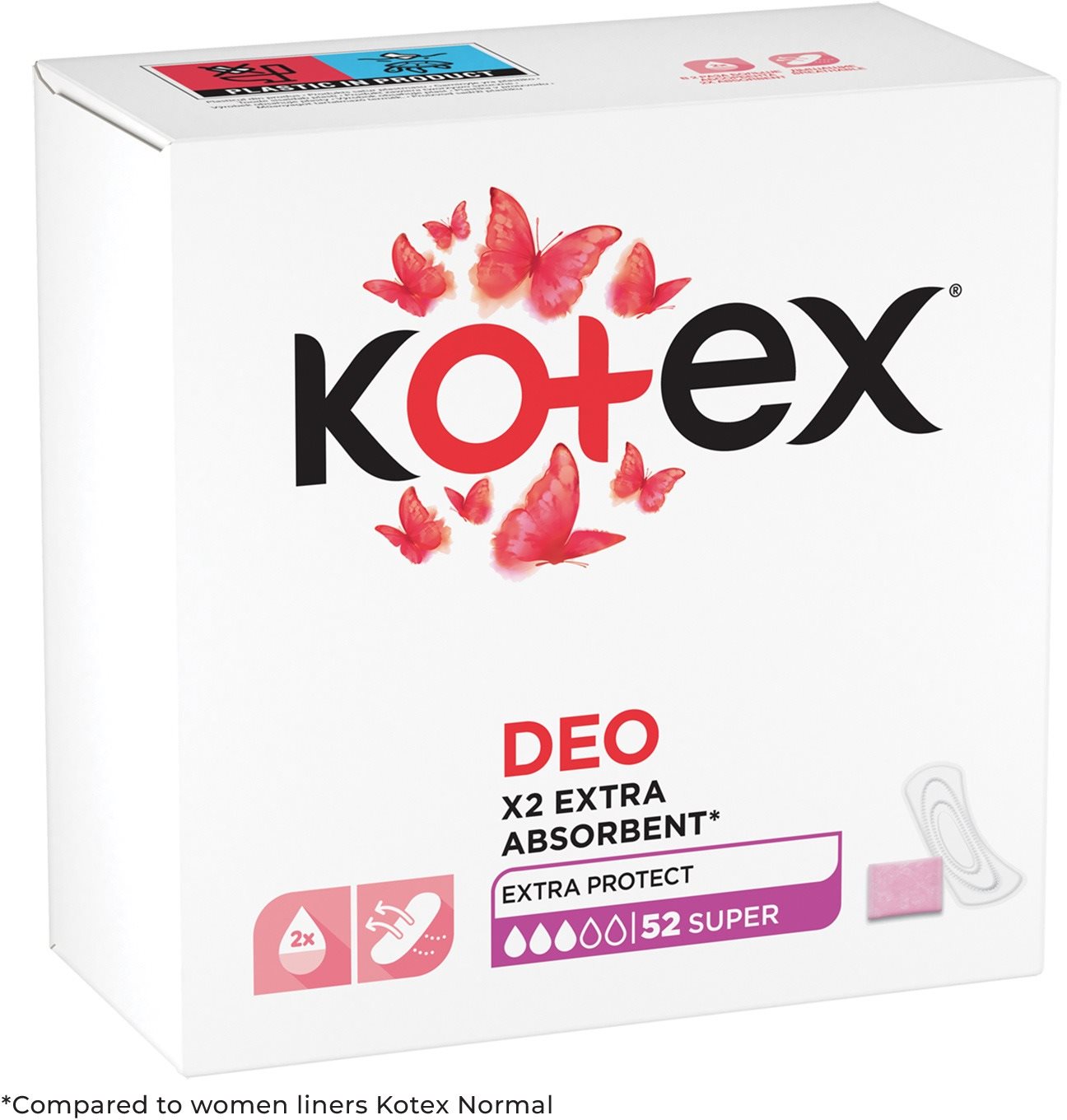 KOTEX Liners Super Deo 52 ks Slipové vložky