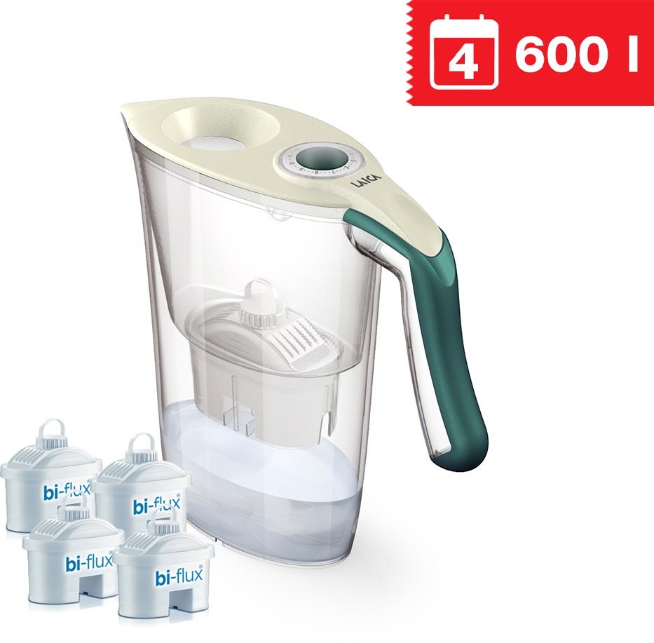 Laica Tosca Starter-Set J9064A1, grün Filterkanne
