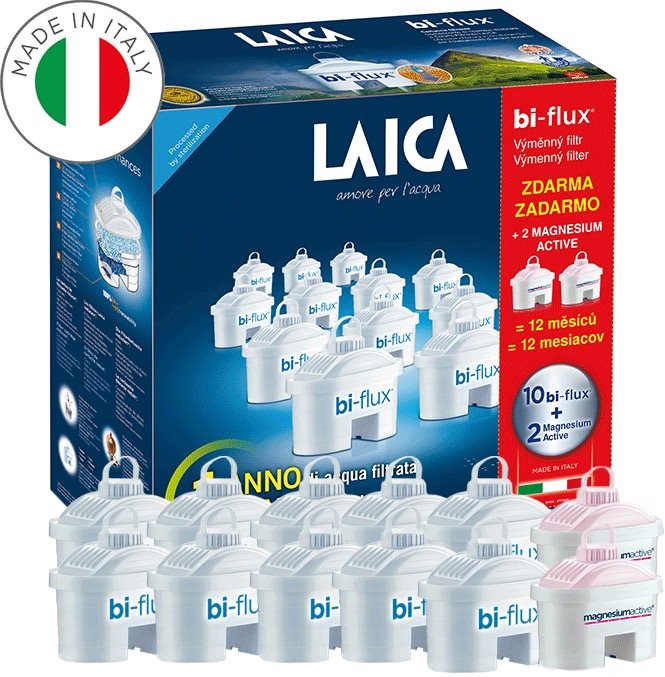 Laica Bi-Flux univerzálny 10ks + 2ks magnézium F12SES0 Filtračná...