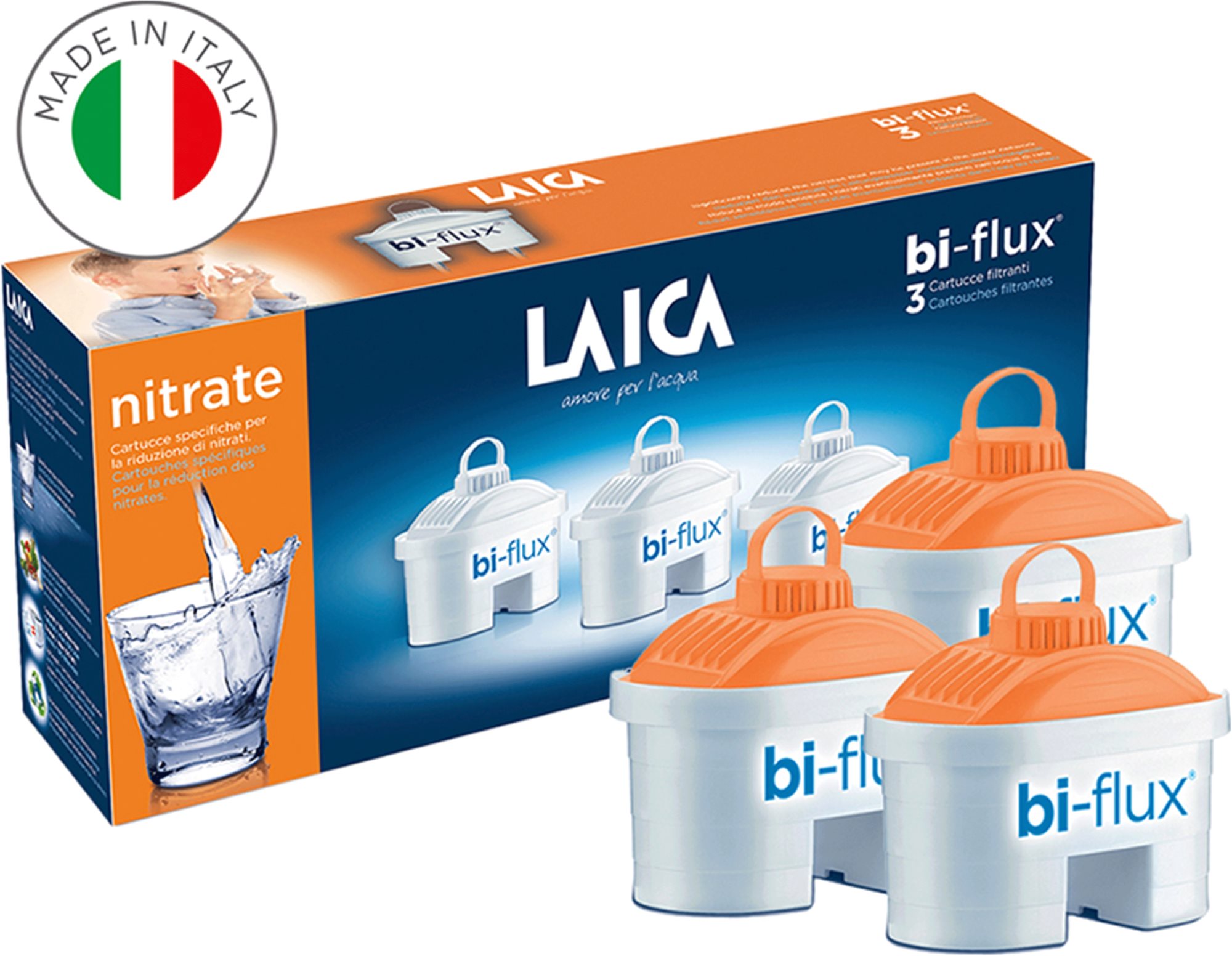Laica Bi-Flux proti dusičnanom N3N, 3ks Filtračná patróna