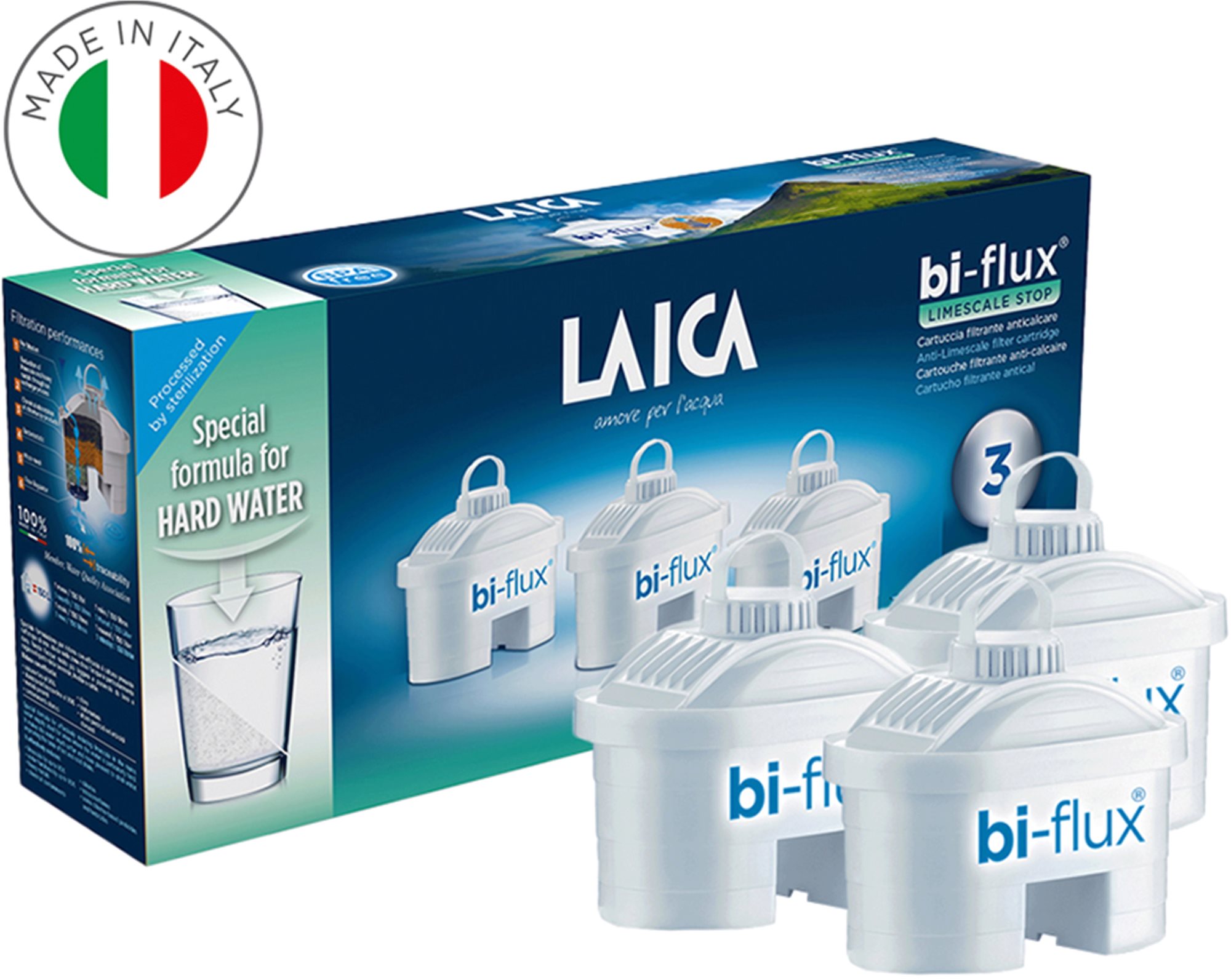 Laica Bi-Flux proti vodnému kameňu H3M, 3ks Filtračná patróna
