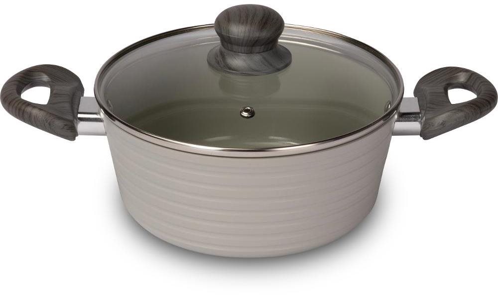 Lamart LT1267 STRIPE Kasserolle mit Deckel 20 cm Topf