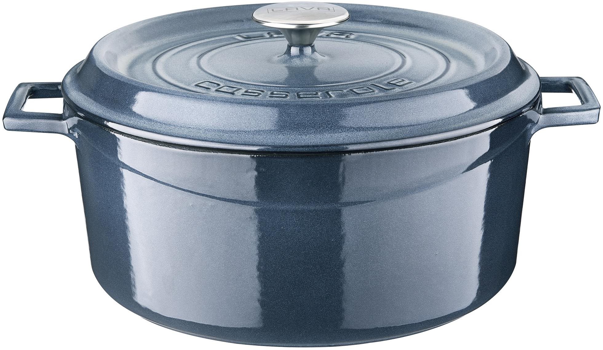 LAVA METAL Cocotte ronde 28cm - gris majolique Casserole