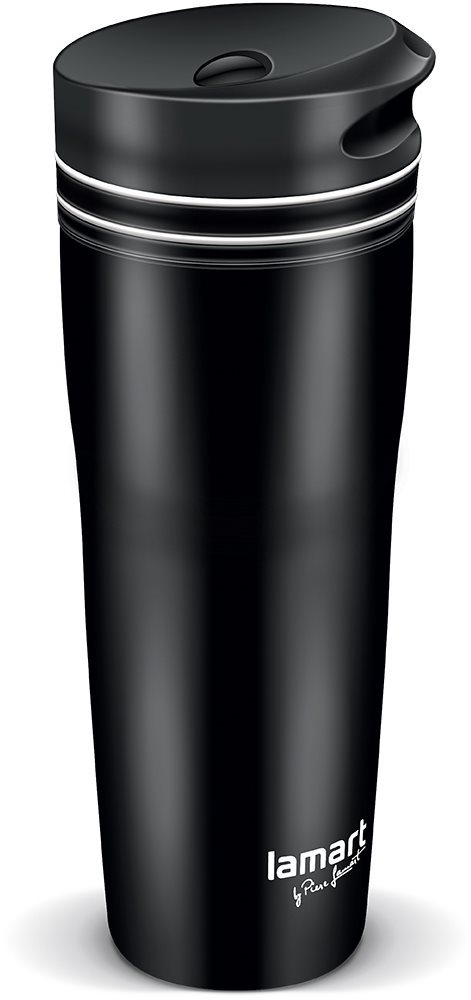 Lamart MANQ LT4049 Thermobecher 360 ml - schwarz/weiß Thermotasse