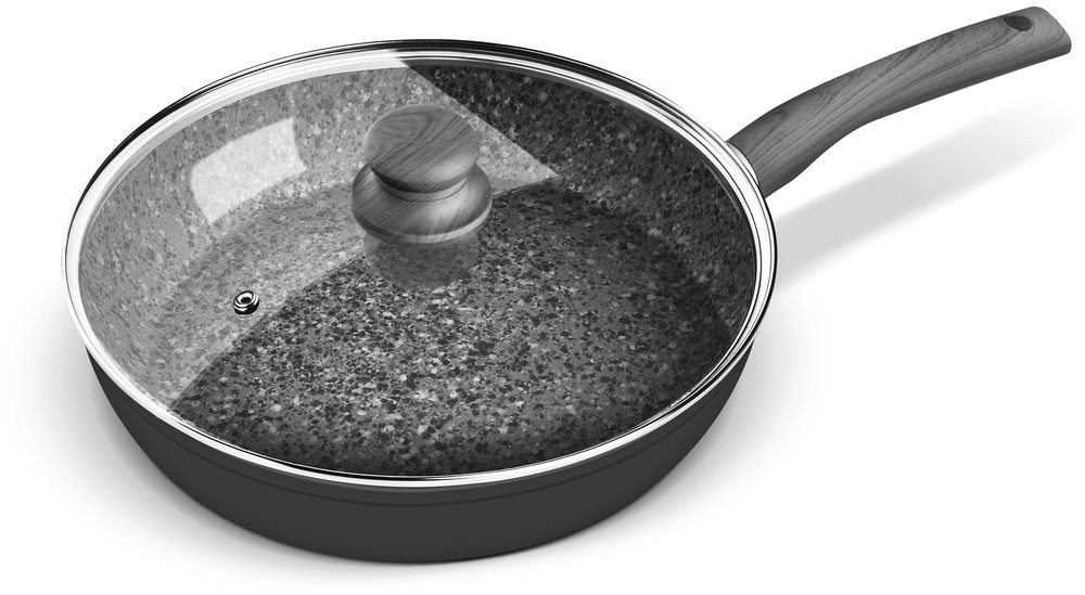 LAMART LT1176 FLINT 28 cm, with lid Pan