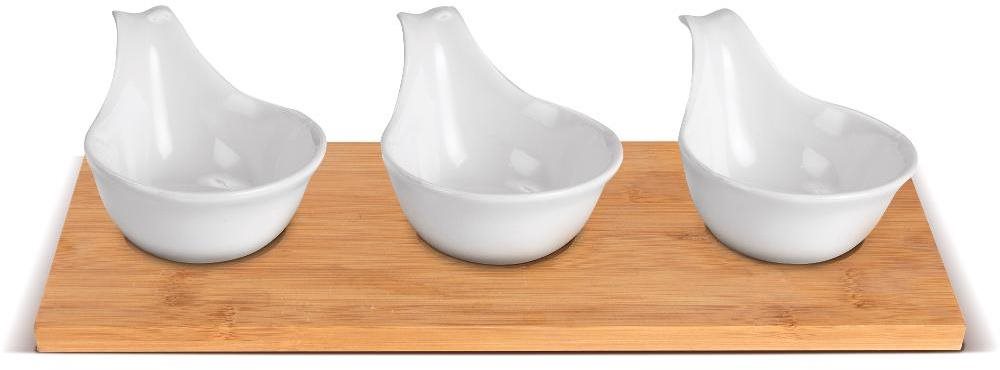 Lamart LT9219 BAMBOO tálalótál, 3 db, 27×12 cm Tál készlet