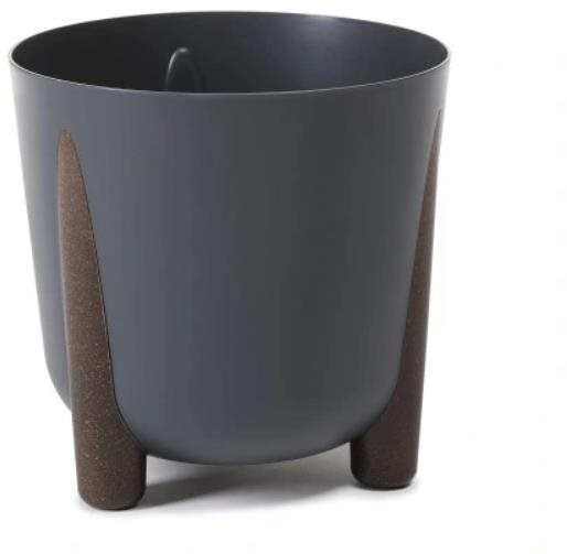 LAMELA FRIDA ECO O 30 cm, antracit, kvetináč na 3 nohách...
