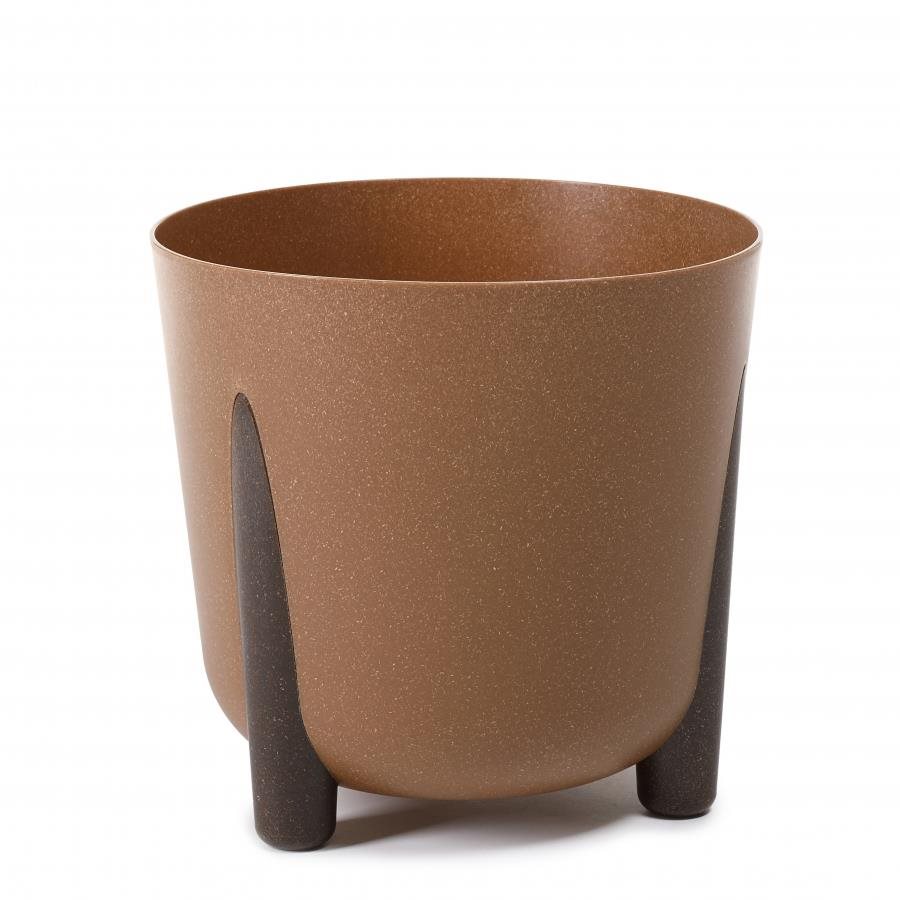 LAMELA FRIDA ECO WOOD O 34 cm, natur, kvetináč na 3 nohách...