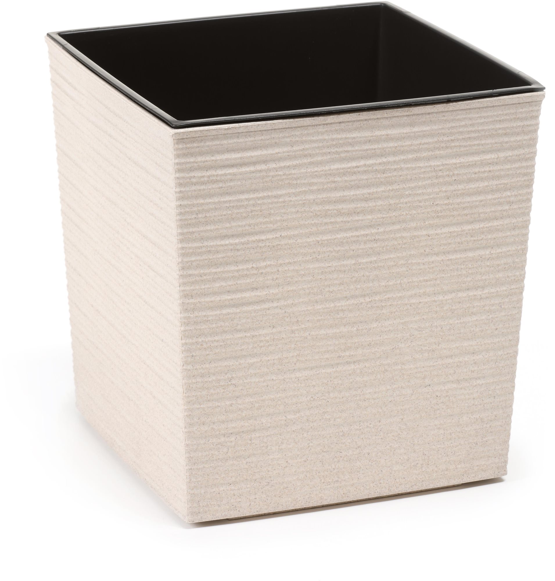 LAMELA, kvetináč JUKA ECO DLUTO – vrúbok 25 × 25 cm, výška 26 cm,...