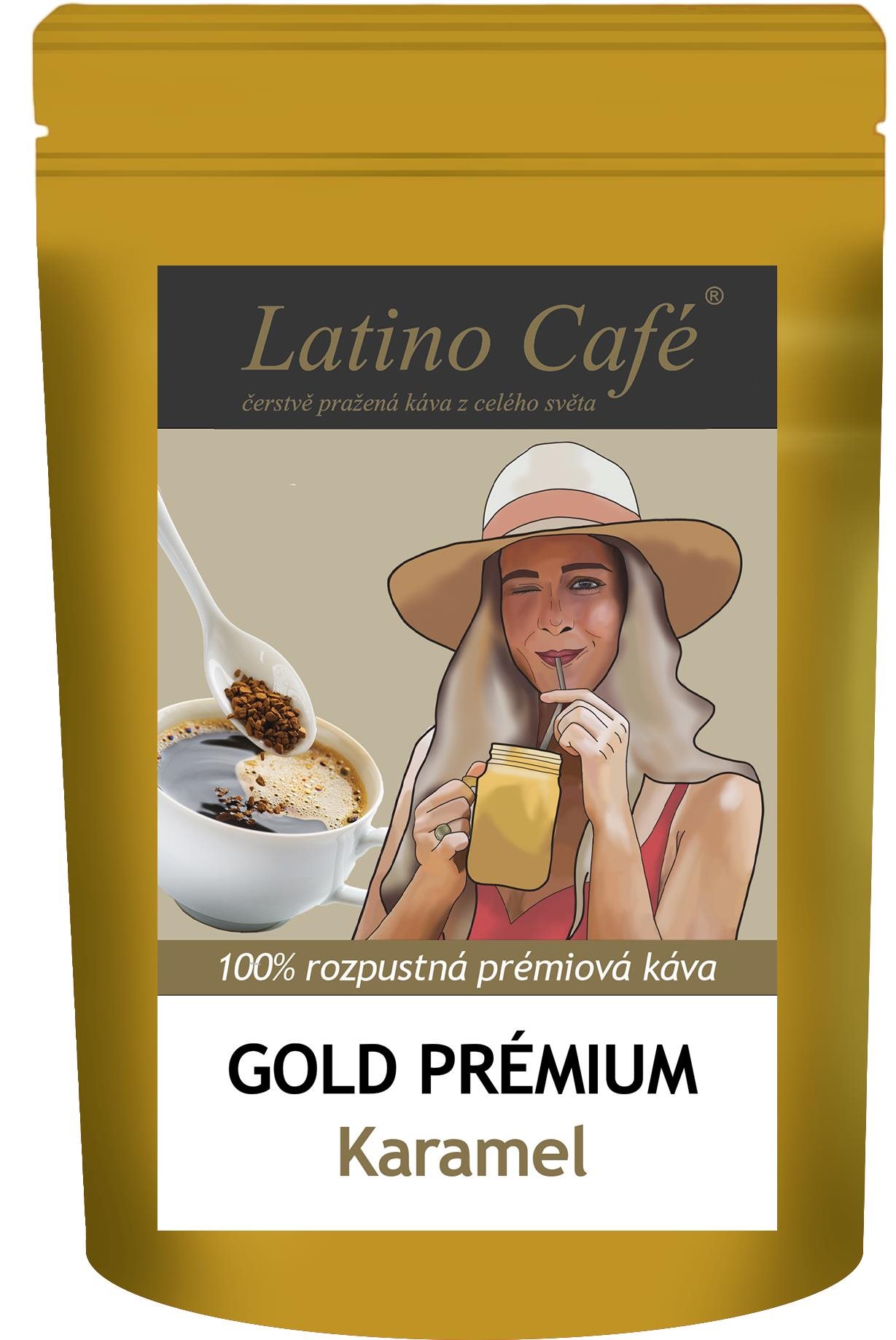 Latino Café Instant Gold Karamel, varianta Gold instant 1 kg Káva