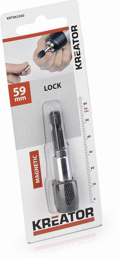 KRT063300 – Magnetický držiak bitov so zámkom 59 mm Nadstavec na bity