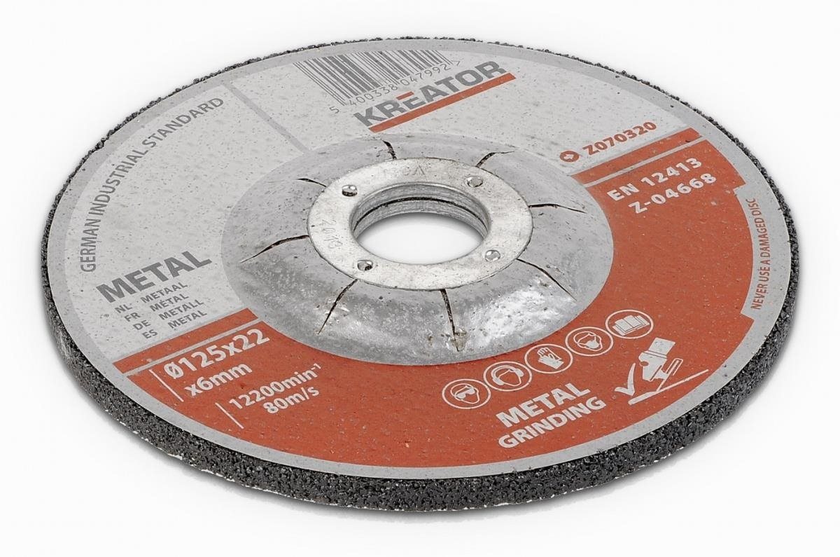 KRT070320 – Brúsny kotúč Oceľ 125 × 6,0 mm 2 plus 1 (3 ks) Brúsny...