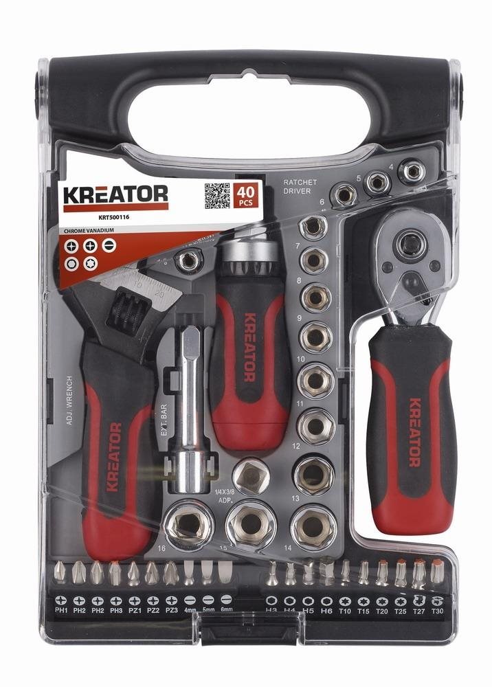 KRT500116 – Račňová sada 40 ks 1/4" , 3/8" Gola sada