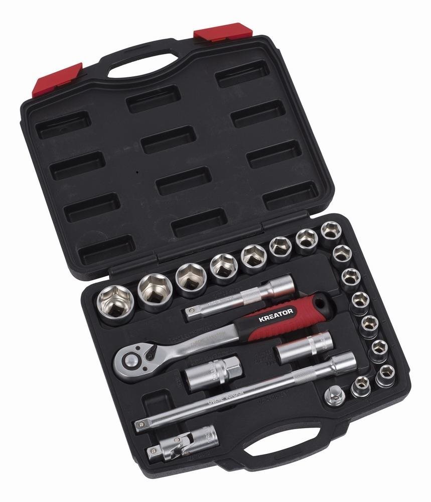 KRT500118 – 22-dielna gola sada 1/2" v kufri Gola sada