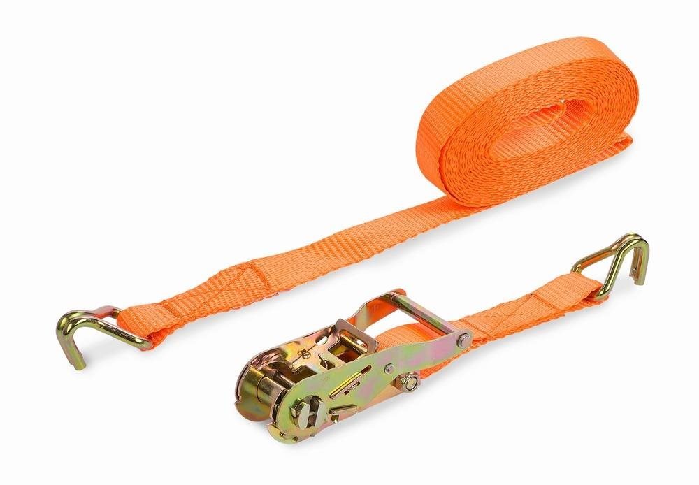 KRT555005 – Upínací pás račňový s hákmi 480 kg/5 m Upínací popruh