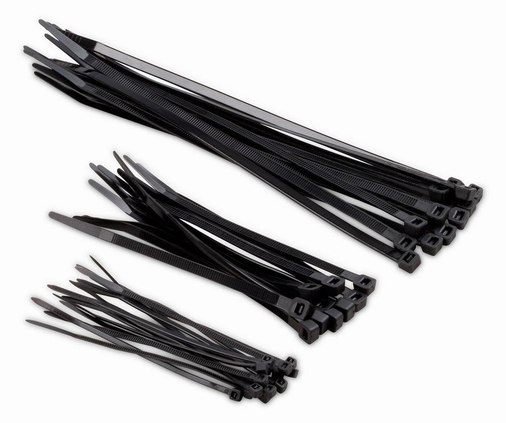 KRT556007 – Sťahovacíie pásky čierne 2,5 × 90 mm, 100 ks Sťahovacie...