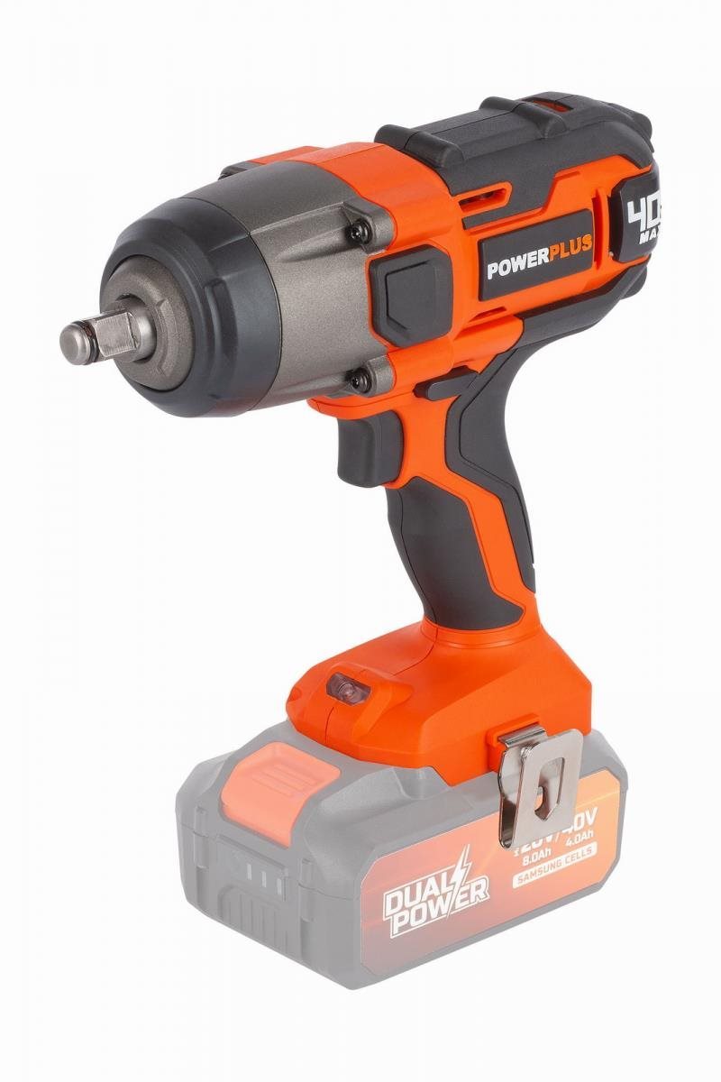 POWDP20400 – Aku rázový uťahovák 1/2" 40 V 350 Nm (bez AKU) Rázový...