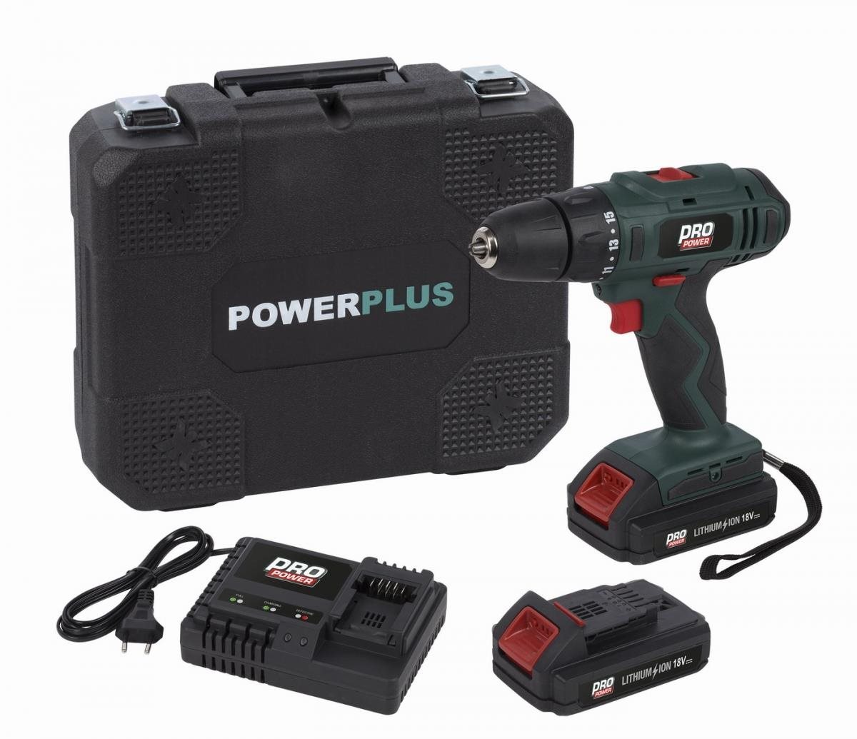 POWP8040 – Aku skrutkovač/vŕtačka 18 V 2,0 Ah LI-ION 2 BAT Aku...