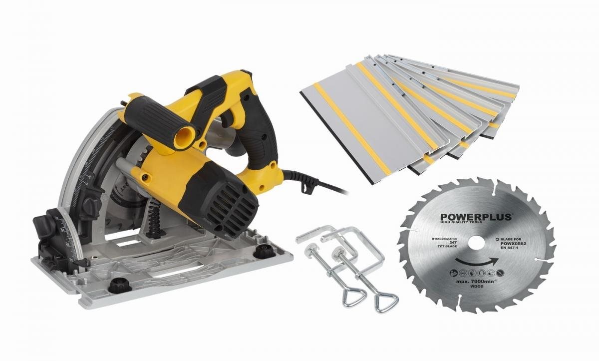 POWX0562 – Ponorná pila 1200 W – SET Okružná píla