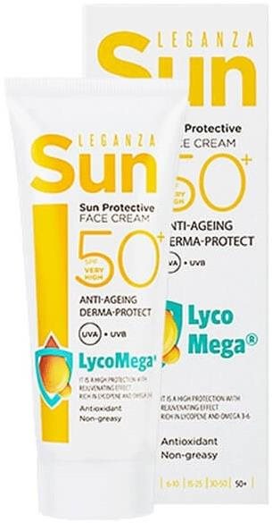 LEGANZA Sun Opaľovací krém SPF 50 na tvár 50 ml Opaľovací krém