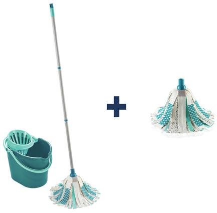 LEIFHEIT Súprava Power Mop 3 v 1 + náhradná hlavica Upratovacia sada