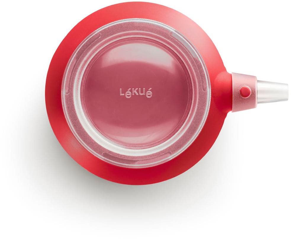 LEKUE Silikonová cukrářská zdobička Decomax 350 ml | červená Zdobička