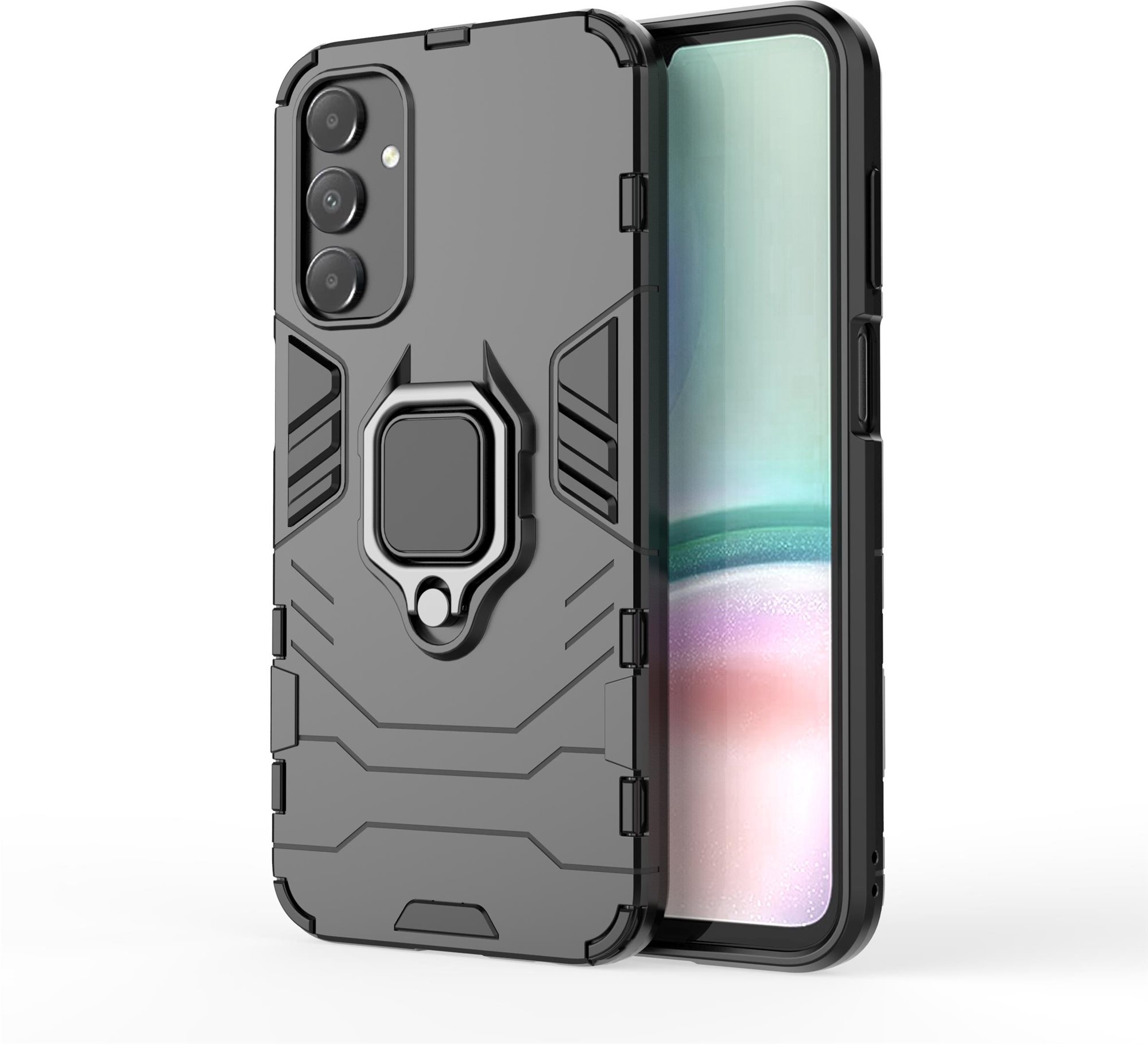 Lenuo Armor Samsung Galaxy A15 4G/5G fekete tok Telefon tok