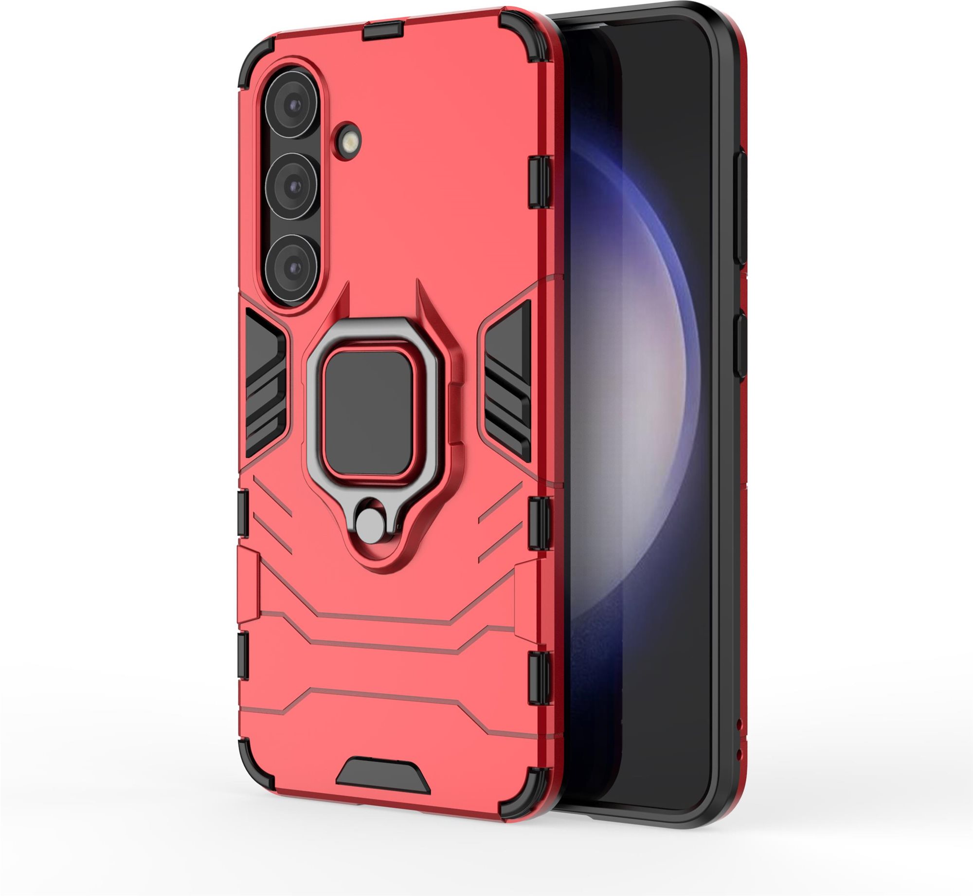 Lenuo Armor Samsung Galaxy S24 piros tok Telefon tok