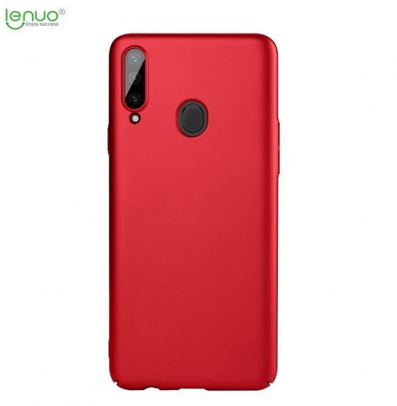Lenuo Leshield for Samsung Galaxy A20s, Red Phone Cover