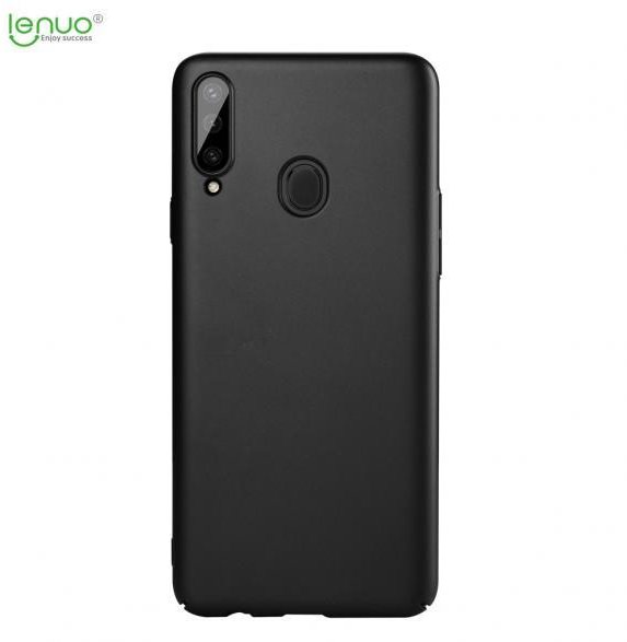 Lenuo Leshield for Samsung Galaxy A20s, Black Phone Cover