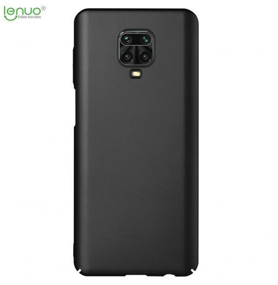 Lenuo Leshield for Xiaomi Redmi Note 9 Pro/Note 9S, Black Phone Cover
