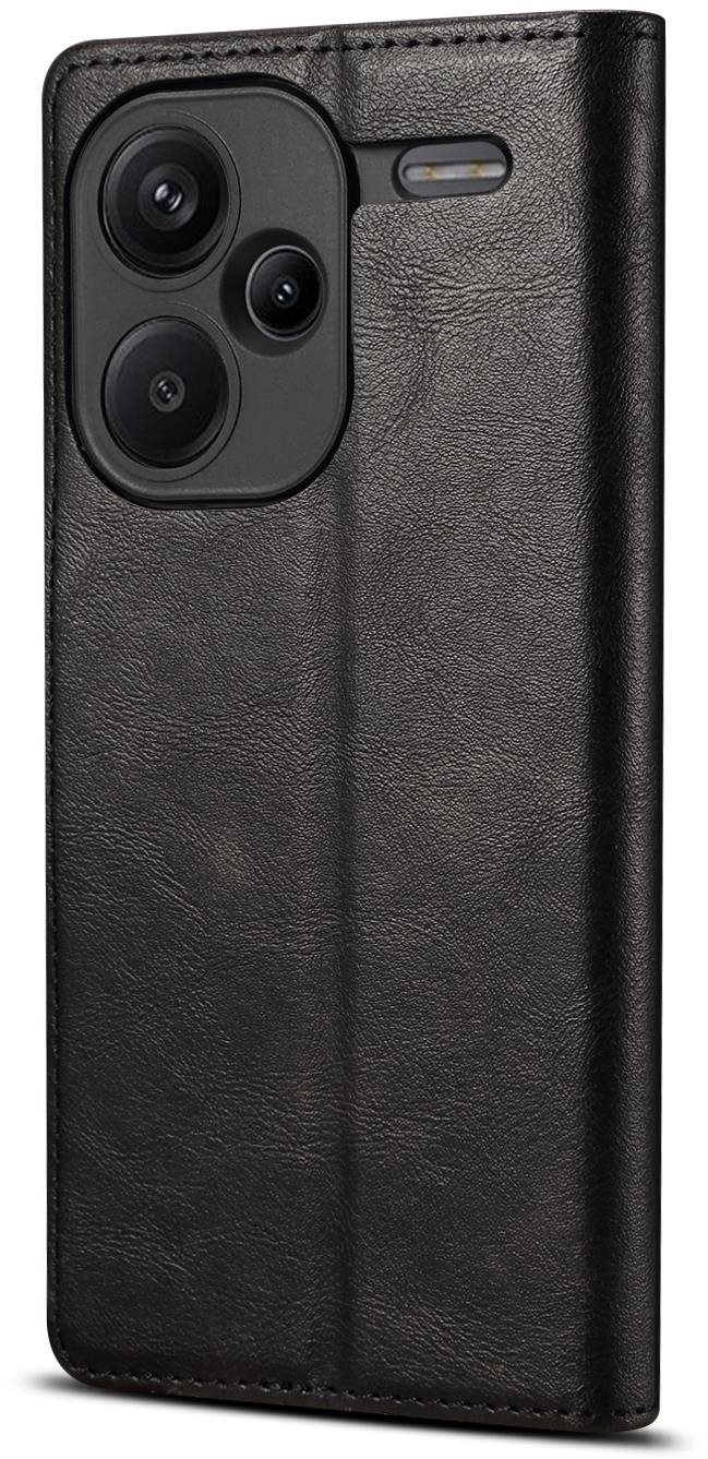 Lenuo Xiaomi Redmi Note 13 Pro+ 5G fekete bőr flip tok Mobiltelefon...