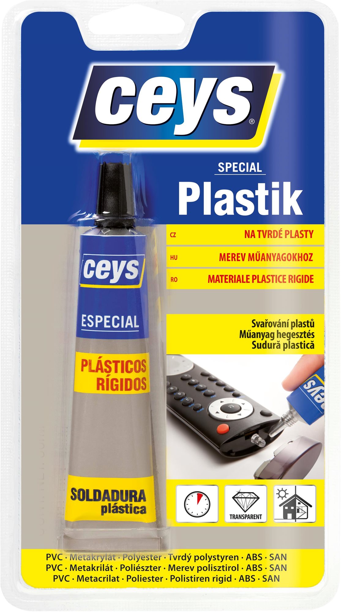 CEYS Special kemény műanyagokhoz, 30 ml Ragasztó