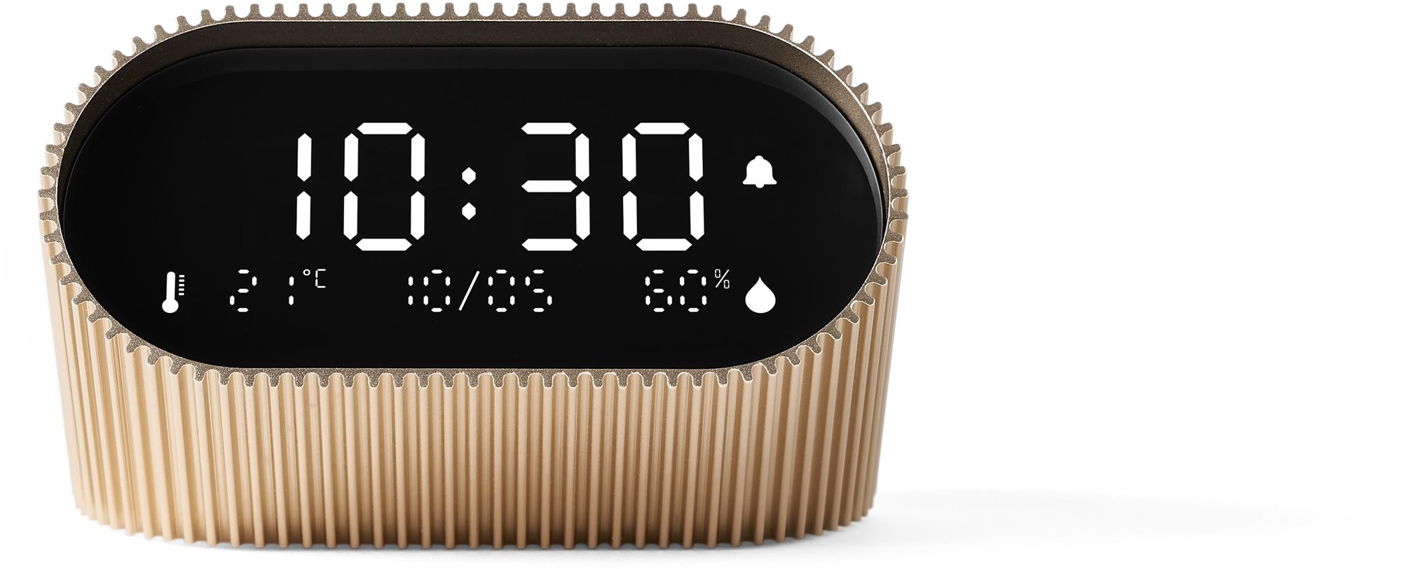 Lexon Ray Clock Vivid Gold Ébresztőóra