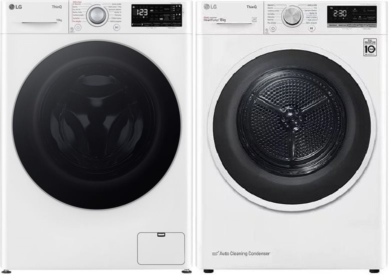 LG FASR3A04WS + LG RC8TV9AVHN Set práčka a sušička