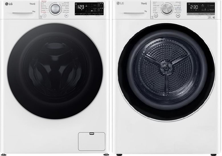 LG FASR3A04WS + LG RC91V9AV4N Set práčka a sušička