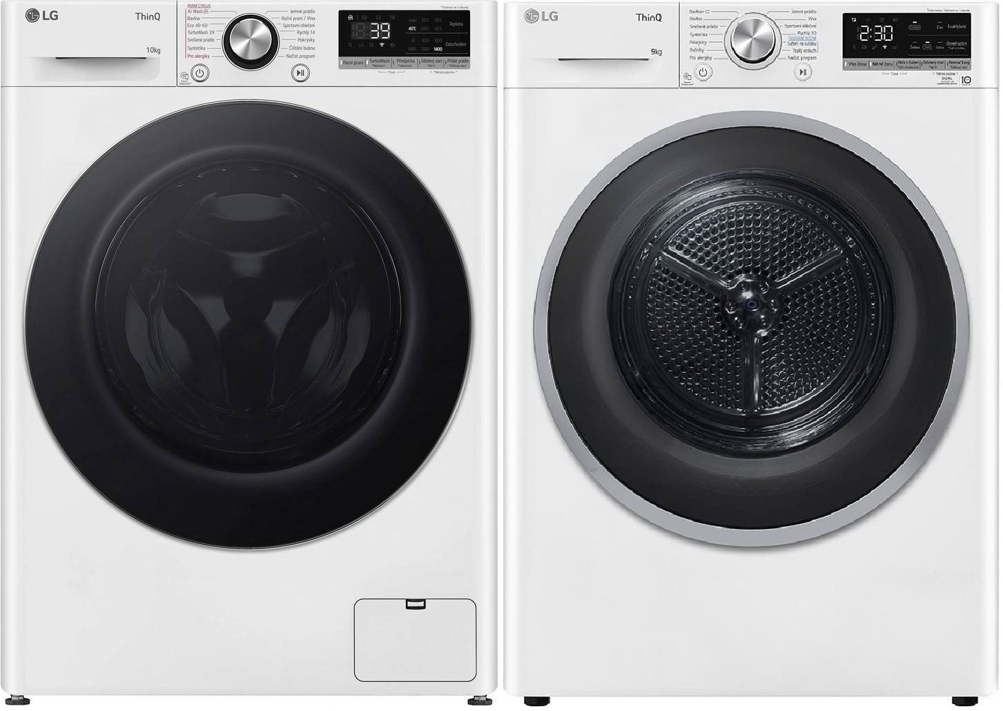 LG FSR7A04WC + LG RC91V9AVSN Set práčka a sušička