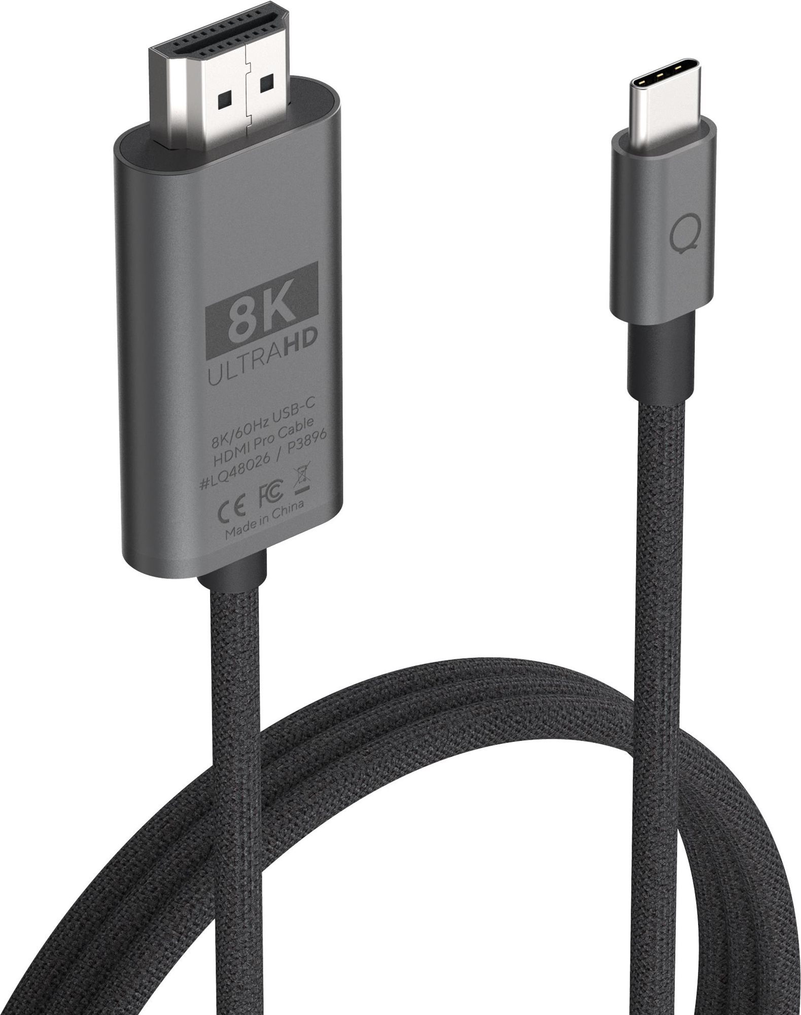 LINQ 8K/60Hz USB-C to HDMI Pro Cable 2m - Space Grey Video kabel