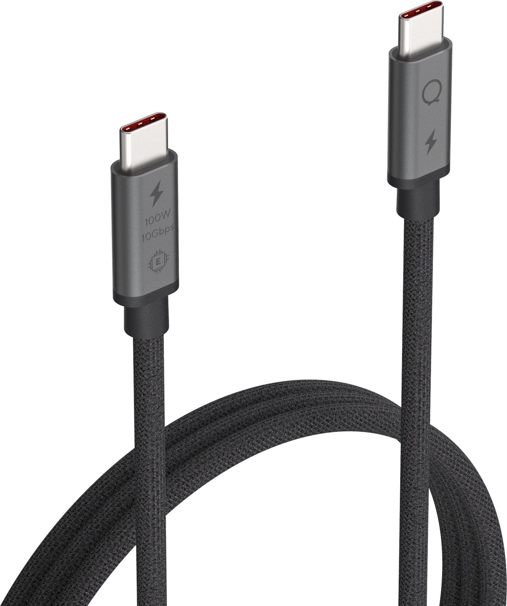LINQ USB-C 3.2 Gen.2 Cable 100W / 10Gbps 2m - Space Grey Adatkábel