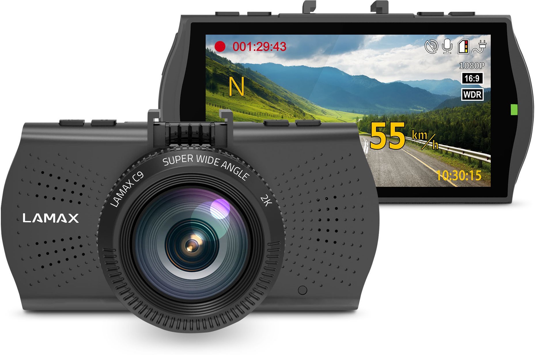 LAMAX C9 GPS 2K (s hlásením radarov) Kamera do auta