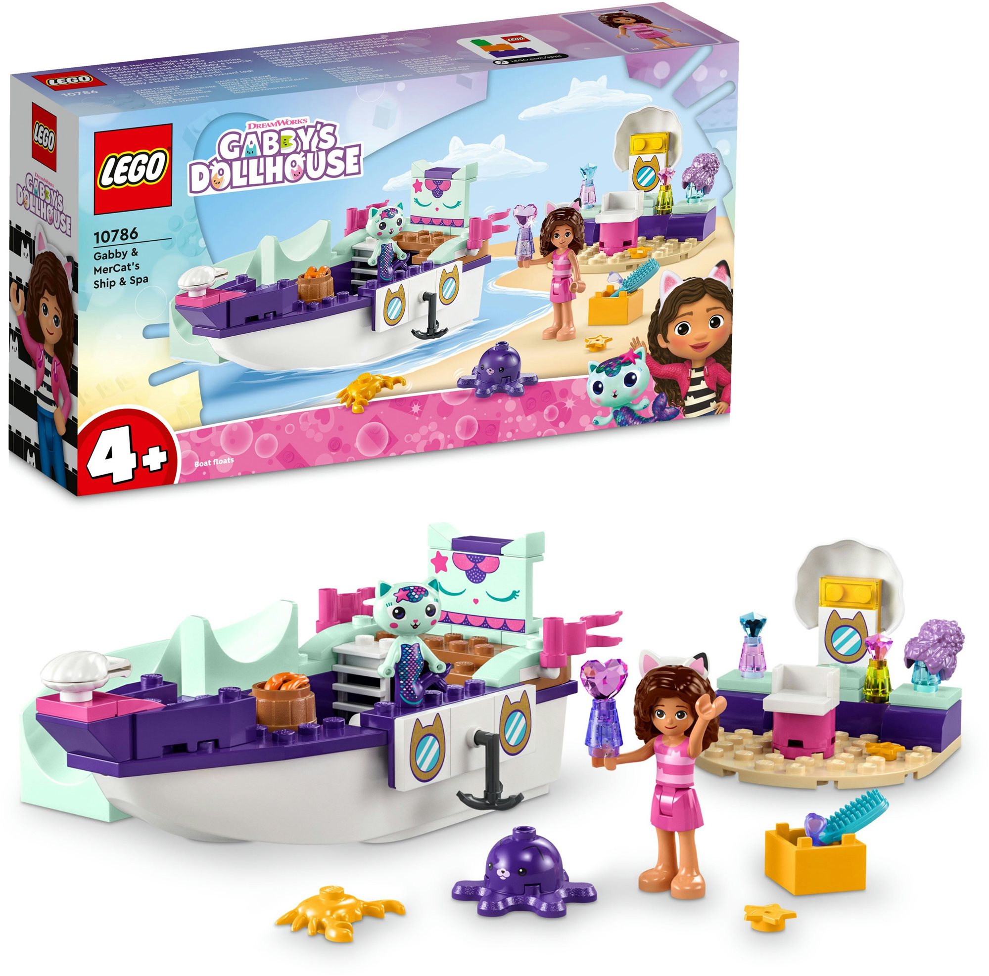 LEGO® Gabinin kúzelný domček 10786 Gabi a Rybomačka na luxusnej...