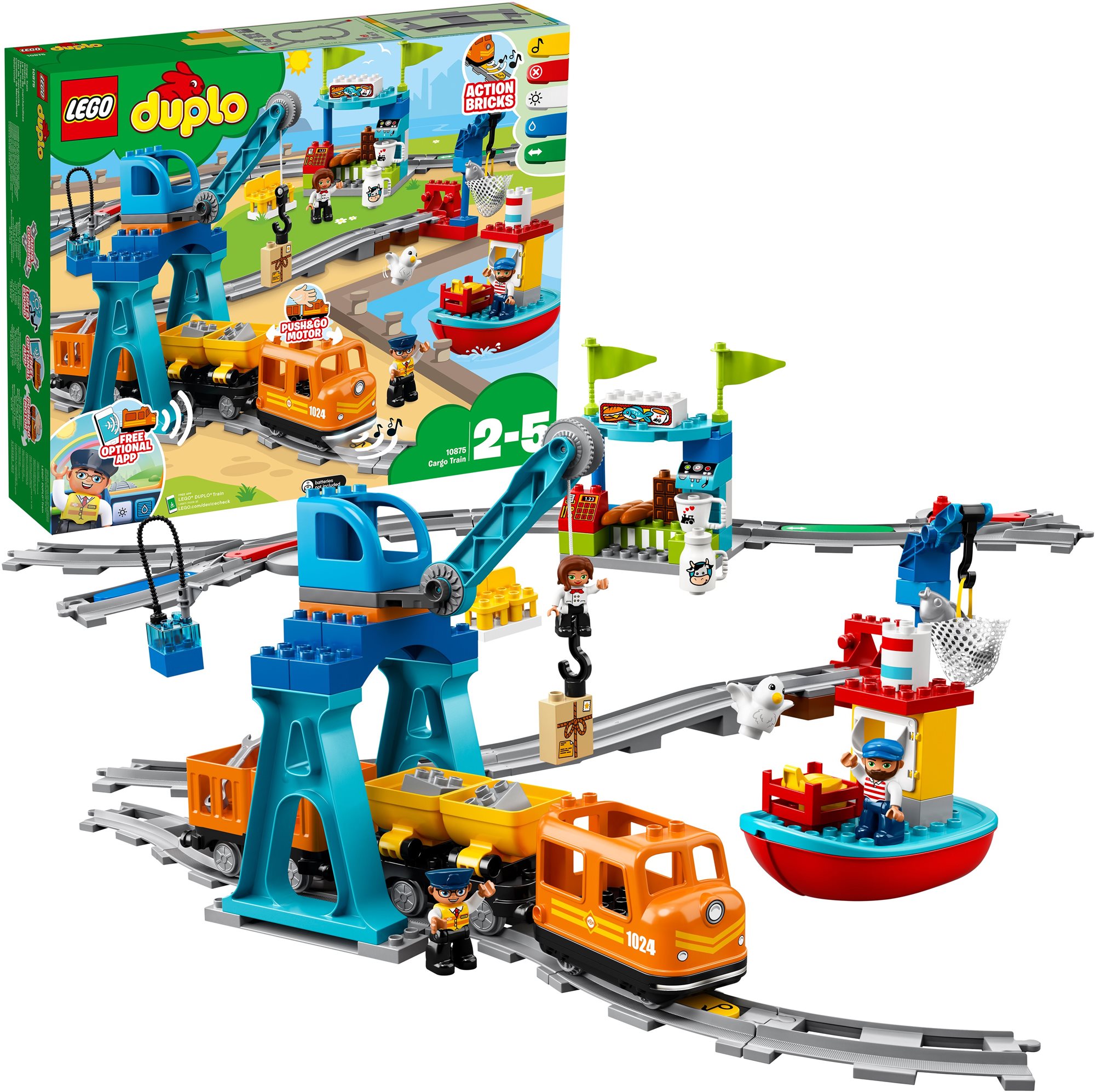 LEGO DUPLO 10875 Nákladný vlak LEGO stavebnica