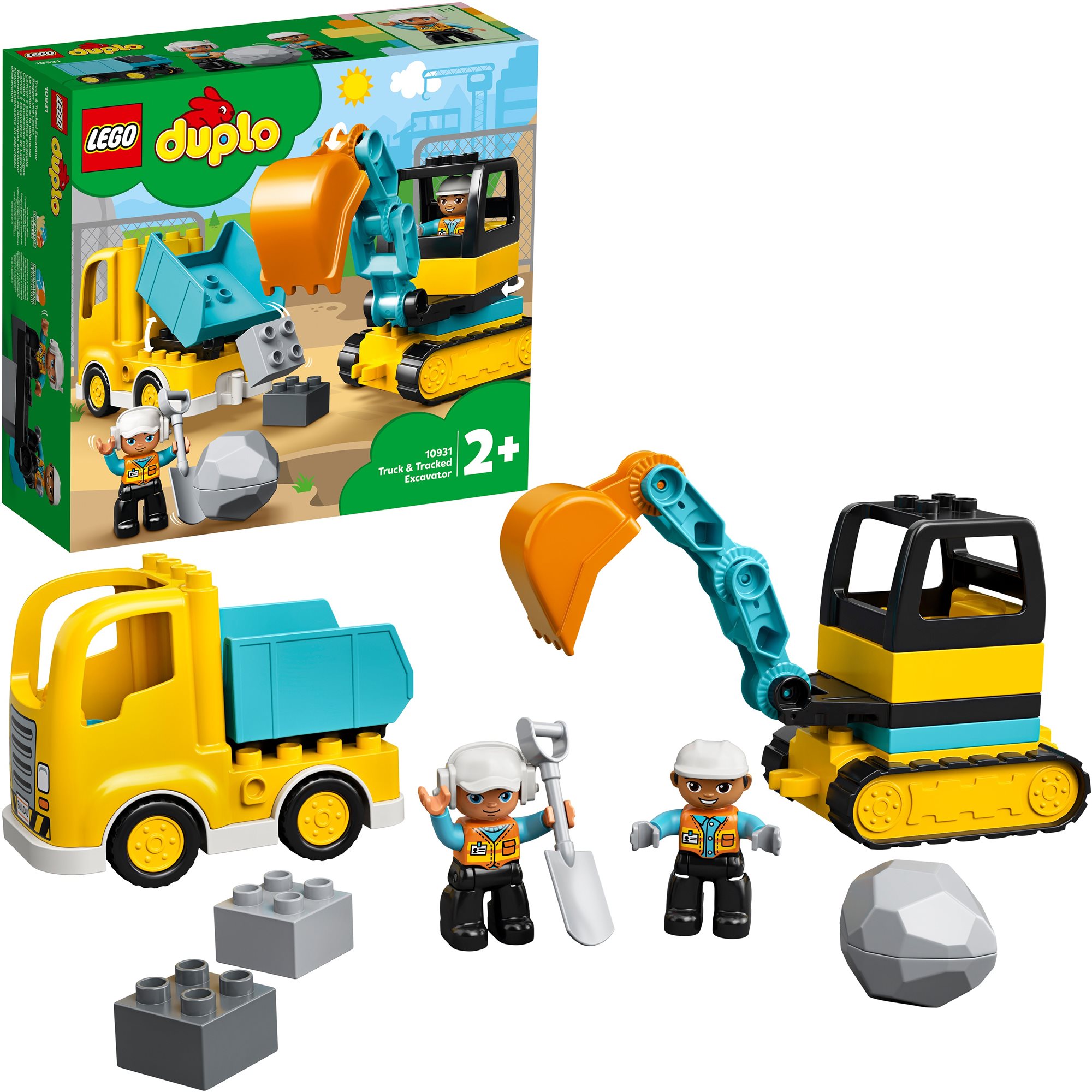 LEGO® DUPLO® 10931 - Nákladiak a pásový bager LEGO stavebnica