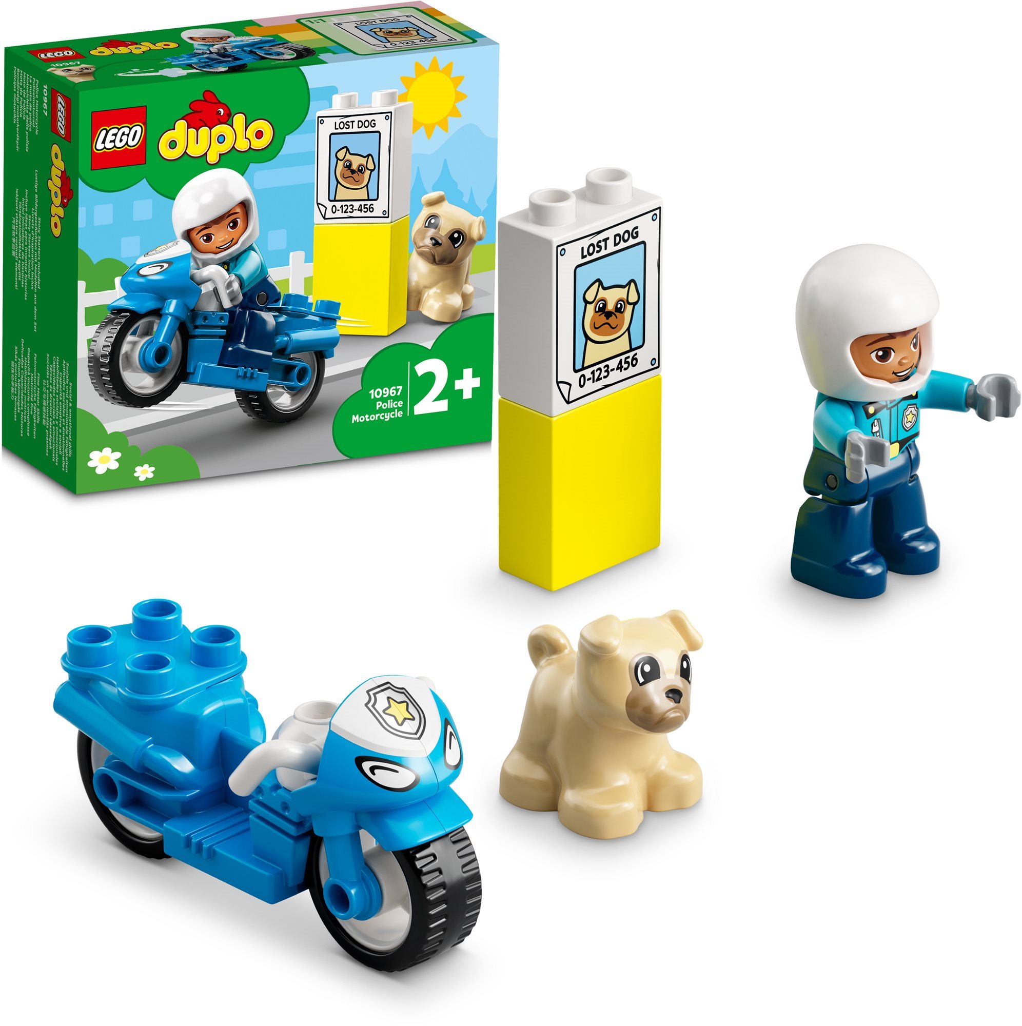 LEGO® DUPLO® 10967 Policajná motorka LEGO stavebnica